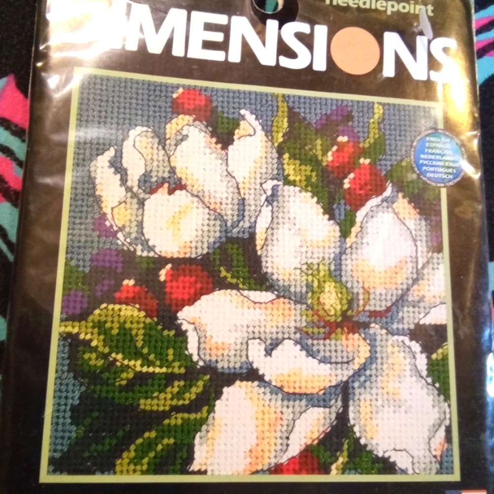 Dimensions vintage magnolia cross stitch kit